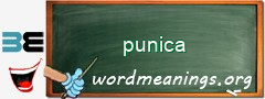 WordMeaning blackboard for punica